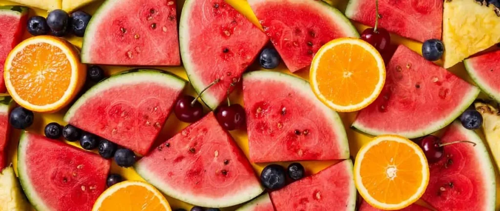 میوه و سبزی پرآب تابستانی