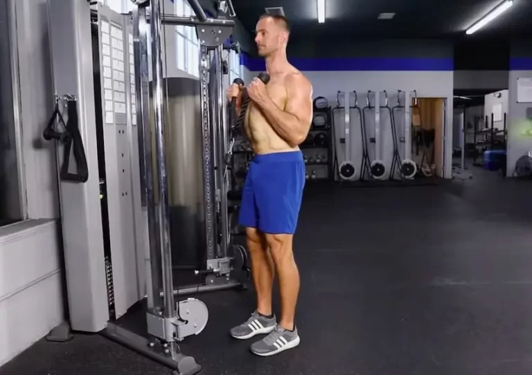 جلو بازو سیمکش چکشی با طناب Cable Rope Hammer Curl