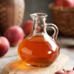 ظرف شیشه ای حاوی سرکه سیب