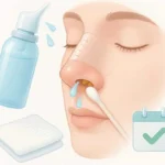 بعد از عمل بینی چگونه داخل بینی را تمیز کنیم؟