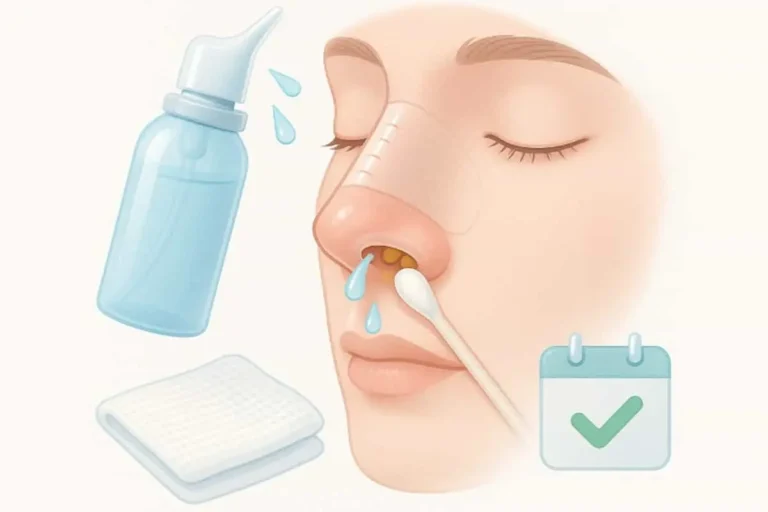 بعد از عمل بینی چگونه داخل بینی را تمیز کنیم؟