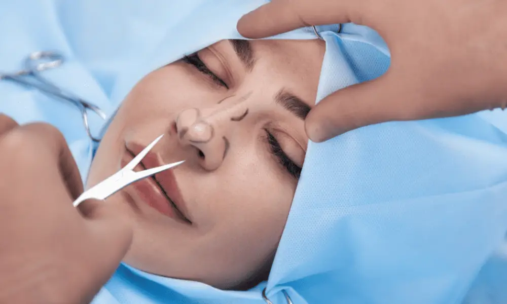 هنگام عمل بینی