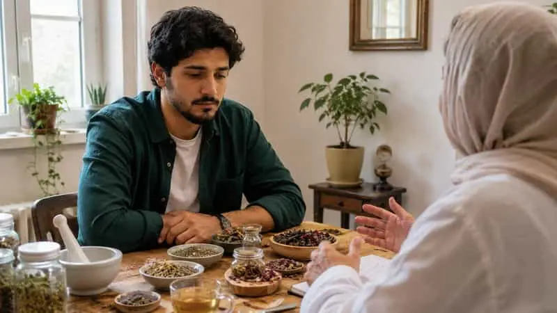 ترک گل با طب سنتی