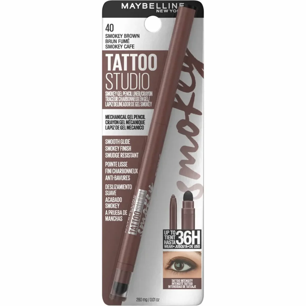 مداد چشم میبلین تاتو استودیو (Maybelline TattooStudio Smokey Gel Pencil)