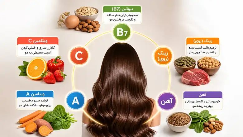 بهترین ترکیبات و ویتامینها برای بازگرداندن لطافت مو